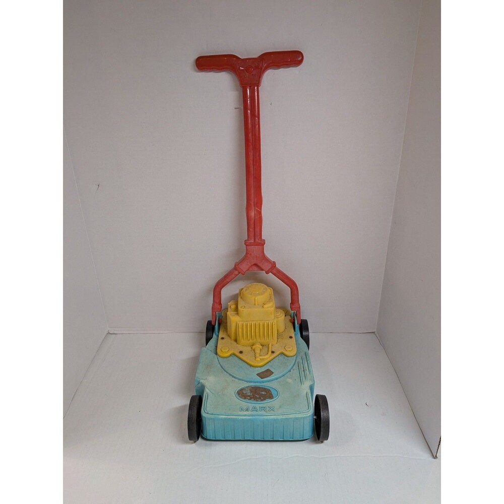 Vintage Marx Lawnmower Toy Nostalgia Memories Display